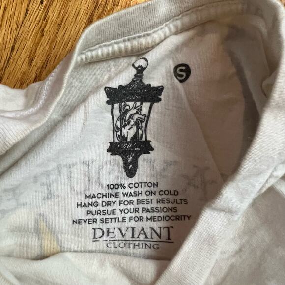 Deviant Shirt Mens Small Retro The Only Way Out is Through Umbrella - Picture 5 of 7